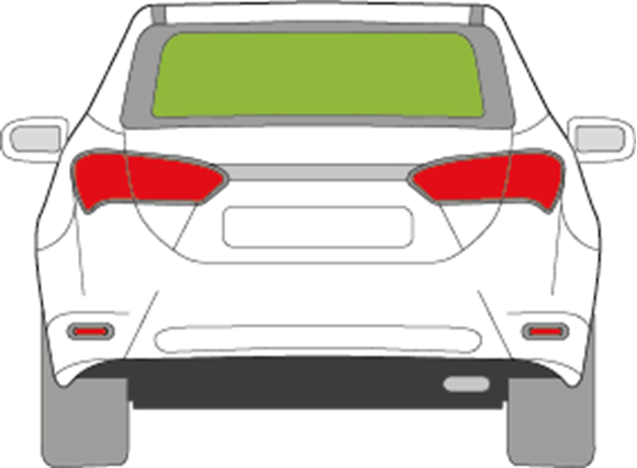 Afbeelding van Achterruit Toyota Corolla sedan