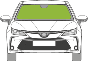 Afbeelding van Voorruit Toyota Corolla sedan camera/sensor/HUD/verwarmd