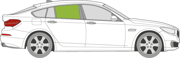 Afbeelding van Zijruit rechts BMW 5-serie GT