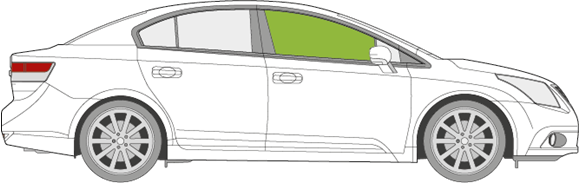 Afbeelding van Zijruit rechts Toyota Avensis sedan 