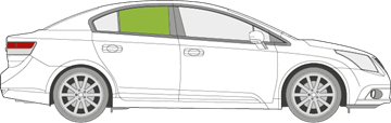 Afbeelding van Zijruit rechts Toyota Avensis sedan 