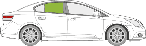 Afbeelding van Zijruit rechts Toyota Avensis sedan 