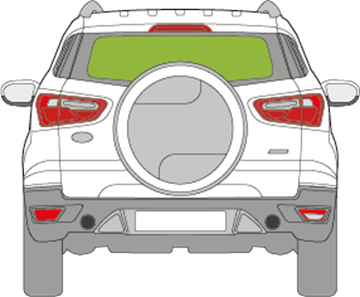 Afbeelding van Achterruit Ford Ecosport 2014-2018