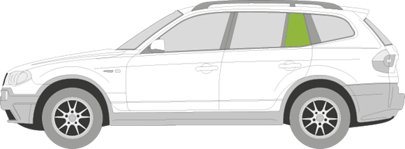 Afbeelding van Zijruit links BMW X3 