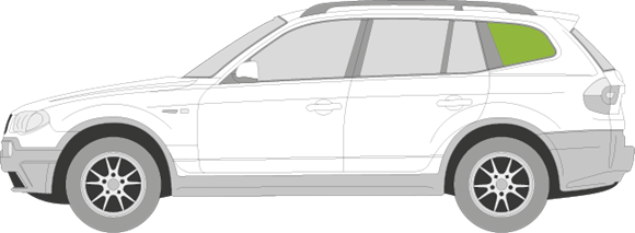 Afbeelding van Zijruit links BMW X3 