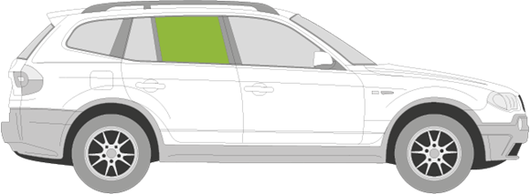 Afbeelding van Zijruit rechts BMW X3 