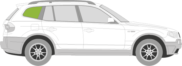 Afbeelding van Zijruit rechts BMW X3 