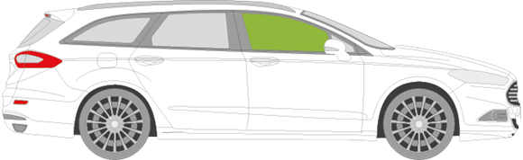 Afbeelding van Zijruit rechts Ford Mondeo 5 deurs