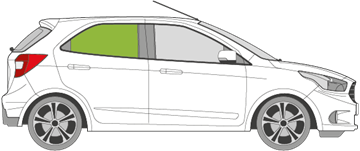 Afbeelding van Zijruit rechts Ford Ka+