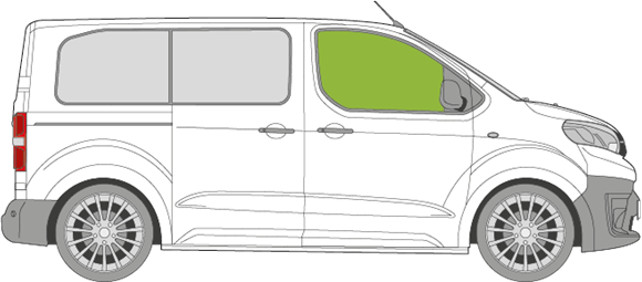 Afbeelding van Zijruit rechts Toyota Proace