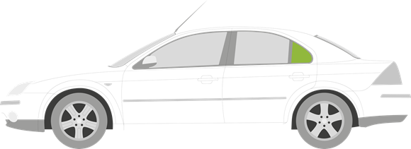 Afbeelding van Zijruit links Ford Mondeo 5 deurs