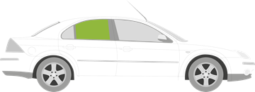 Afbeelding van Zijruit rechts Ford Mondeo 5 deurs