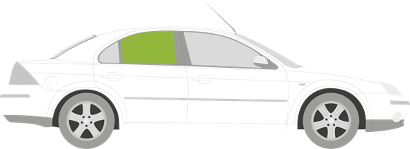 Afbeelding van Zijruit rechts Ford Mondeo 5 deurs