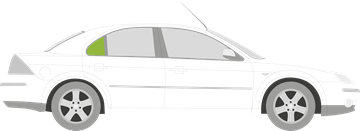 Afbeelding van Zijruit rechts Ford Mondeo 5 deurs