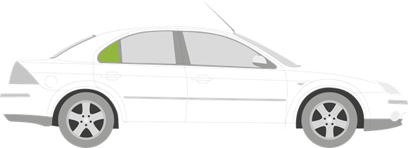 Afbeelding van Zijruit rechts Ford Mondeo 5 deurs