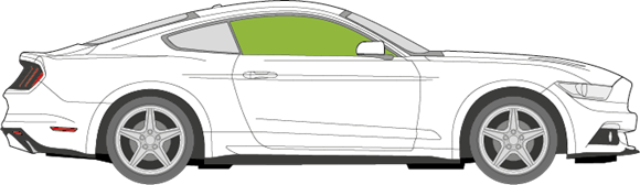 Afbeelding van Zijruit rechts Ford Mustang coupé