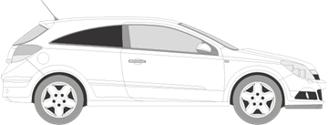 Afbeelding van Zijruit rechts Opel Astra GTC (DONKERE RUIT)