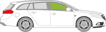 Afbeelding van Zijruit rechts Opel Insignia break 