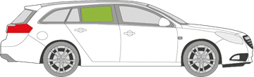 Afbeelding van Zijruit rechts Opel Insignia break 