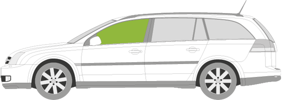 Afbeelding van Zijruit links Opel Vectra break