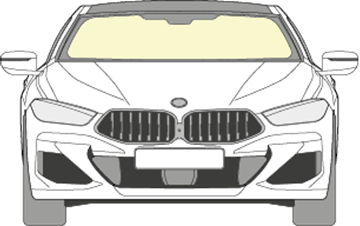 Afbeelding van Voorruit BMW 8-serie SOLAR sensor/HUD