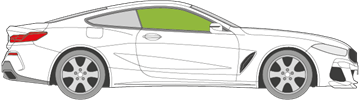 Afbeelding van Zijruit rechts BMW 8-serie