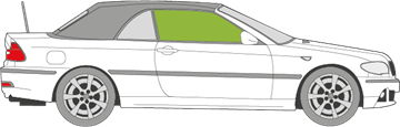 Afbeelding van Zijruit rechts BMW 3-serie cabrio