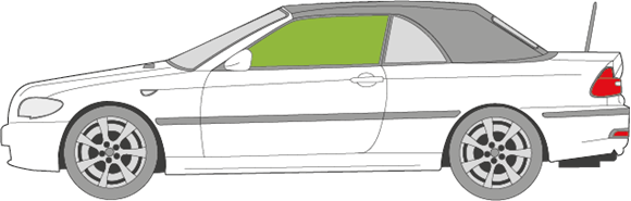 Afbeelding van Zijruit links BMW 3-serie cabrio