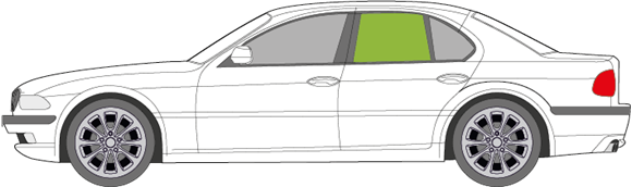 Afbeelding van Zijruit links BMW 7-serie 