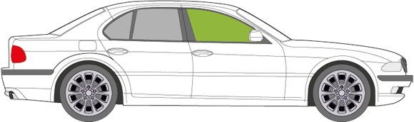 Afbeelding van Zijruit rechts BMW 7-serie 