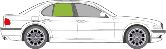 Afbeelding van Zijruit rechts BMW 7-serie 