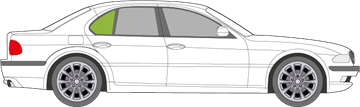 Afbeelding van Zijruit rechts BMW 7-serie 