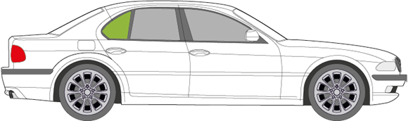 Afbeelding van Zijruit rechts BMW 7-serie 