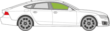 Afbeelding van Zijruit rechts Audi A7 