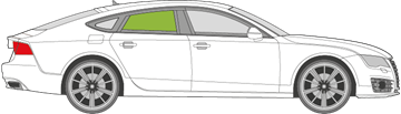 Afbeelding van Zijruit rechts Audi A7 