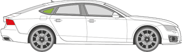 Afbeelding van Zijruit rechts Audi A7 