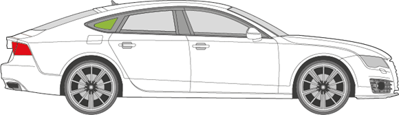 Afbeelding van Zijruit rechts Audi A7 