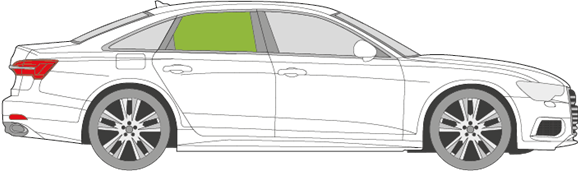 Afbeelding van Zijruit rechts Audi A6 sedan 