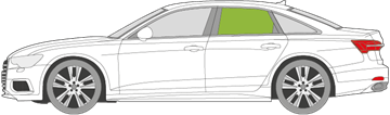 Afbeelding van Zijruit links Audi A6 sedan 