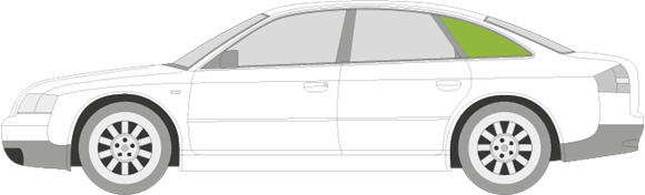 Afbeelding van Zijruit links Audi A6 sedan
