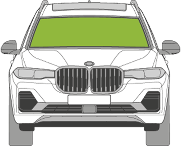 Afbeelding van Voorruit BMW X7 sensor/grote camera/HUD