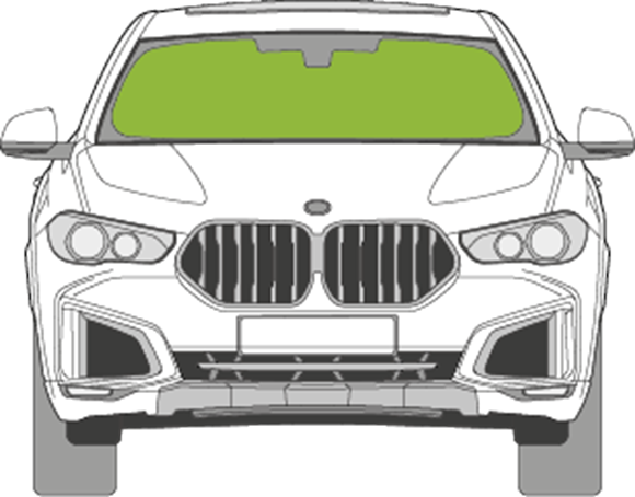 Afbeelding van Voorruit BMW X6 sensor/grote camera/HUD