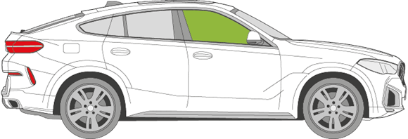 Afbeelding van Zijruit rechts BMW X6