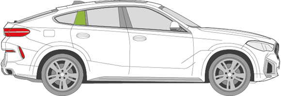 Afbeelding van Zijruit rechts BMW X6