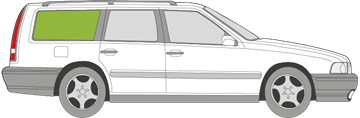 Afbeelding van Zijruit rechts Volvo XC70