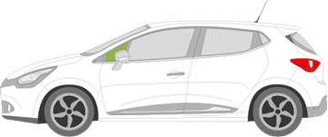 Afbeelding van Zijruit links Renault Clio 5 deurs