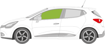 Afbeelding van Zijruit links Renault Clio 5 deurs