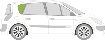 Afbeelding van Zijruit rechts Renault Mégane Scenic