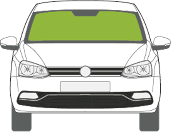 Afbeelding van Voorruit Volkswagen Polo 3 deurs 2010-2014 sensor