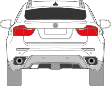 Afbeelding van Achteruit BMW X6 (DONKERE RUIT)